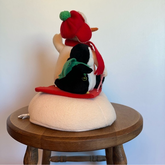 SOLD- Hallmark Jingle Pals Animated Singing Snowman Sleigh Ride Christmas Plush - Picture 10 of 16